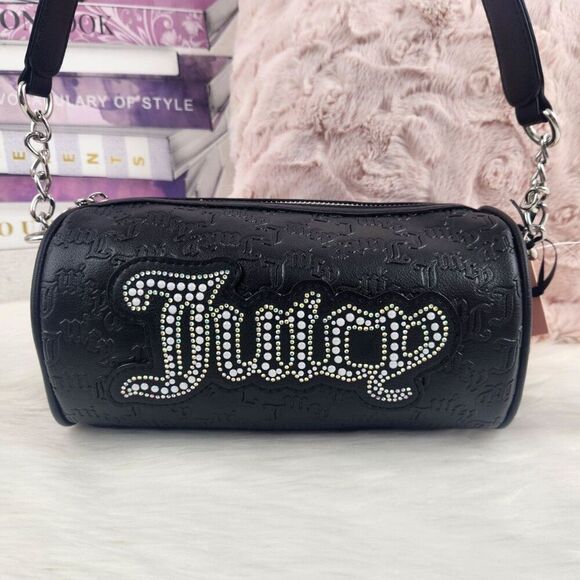 Juicy Couture Handbags - {Juicy Couture} Black {Pearls} Bag Purse